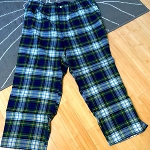 Plaid flannel pajama bottoms